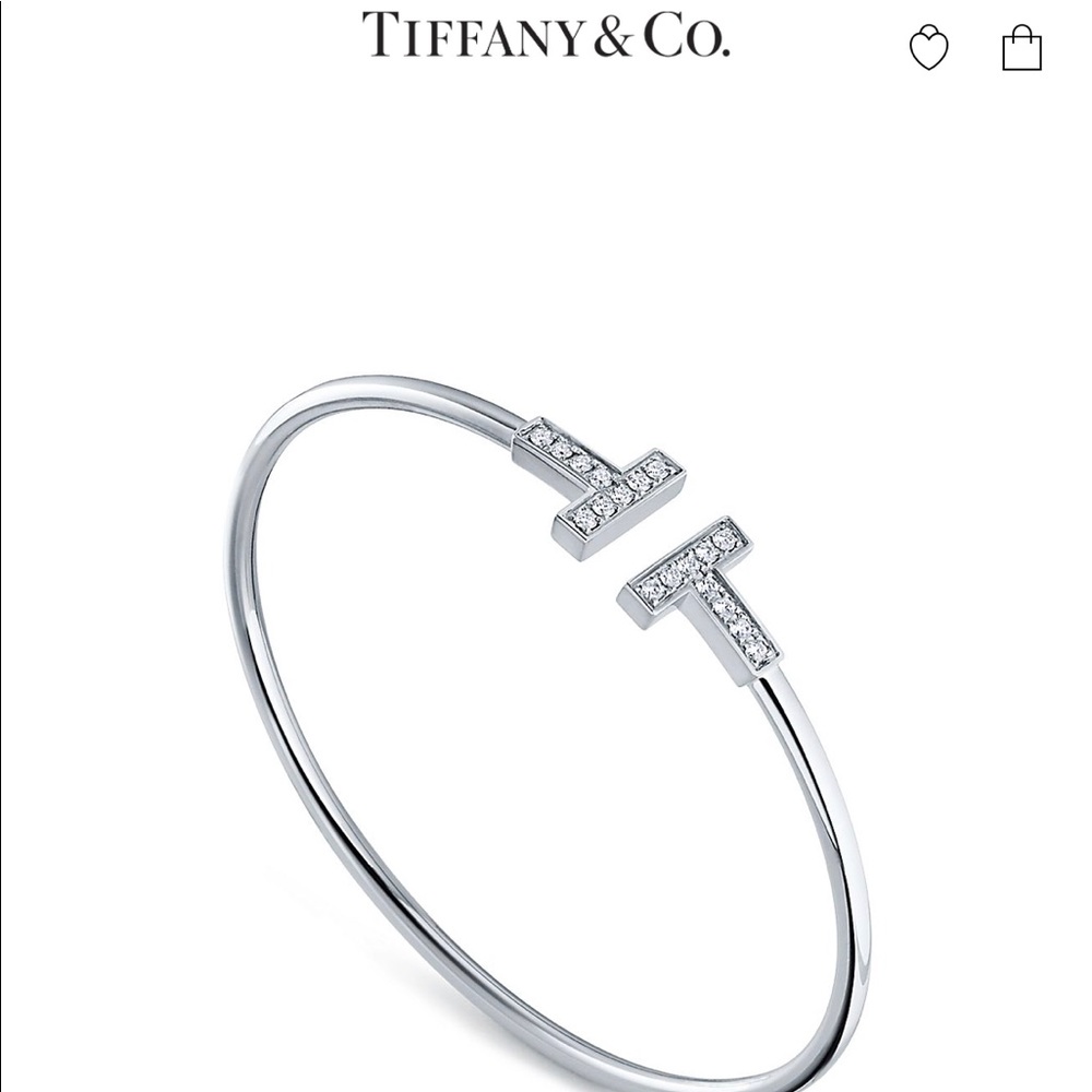 Tiffany T Diamond Wire Bracelet